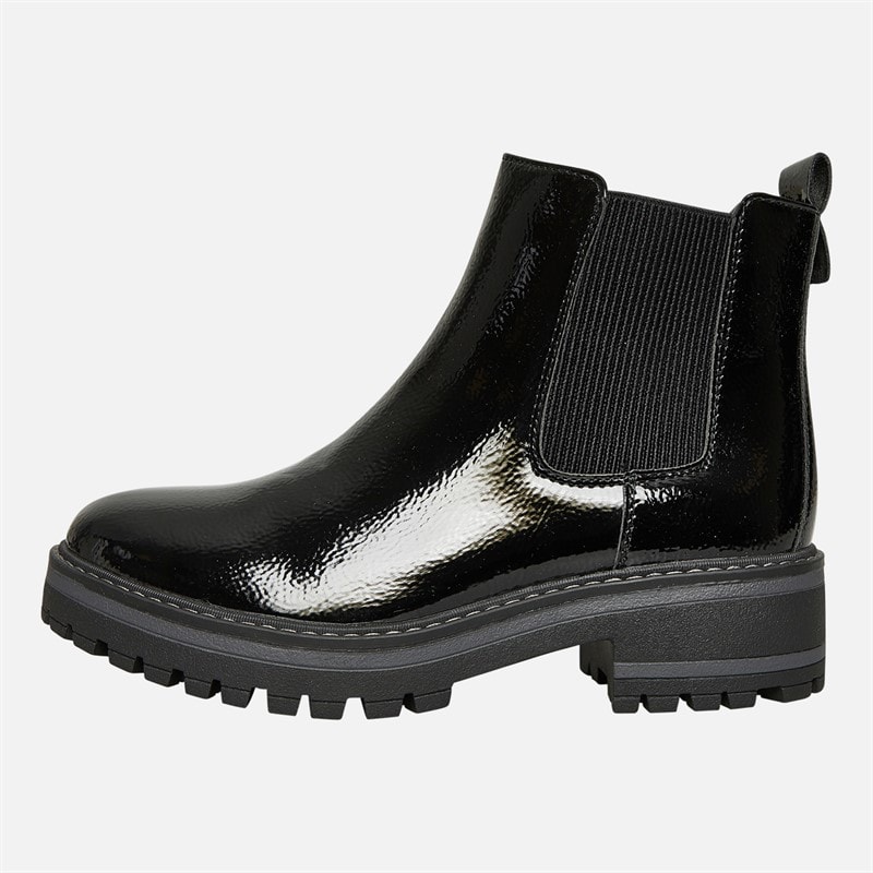 Lotus Womens Lottie Chelsea Boots Black Patent - Image 2