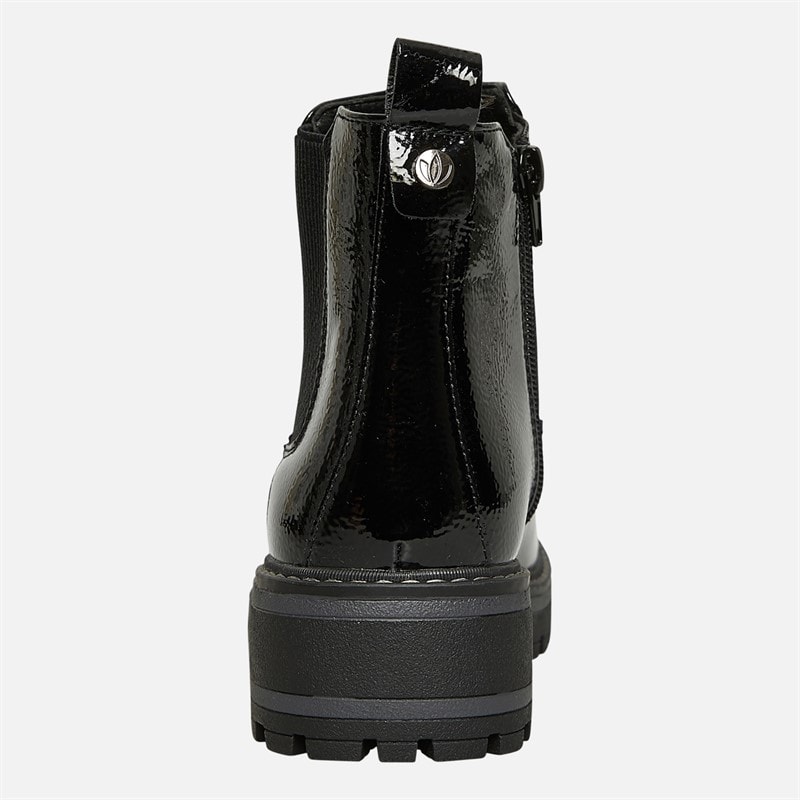 Lotus Womens Lottie Chelsea Boots Black Patent - Image 4