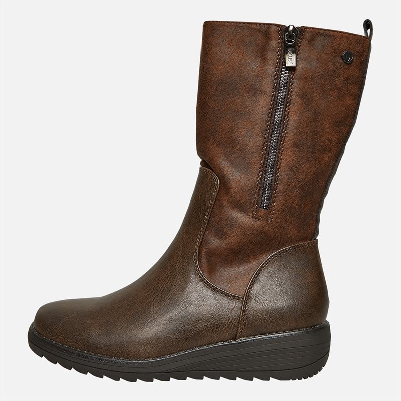 Lotus Womens Valmoral Mid Calf Boots Brown - Image 2