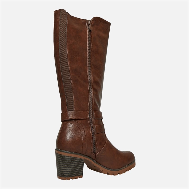 Lotus Womens Melina Knee High Boots Brown - Image 5