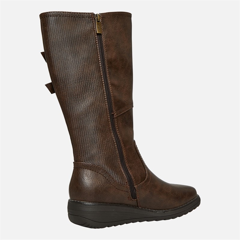 Lotus Womens Tignes Knee High Boots Brown - Image 5