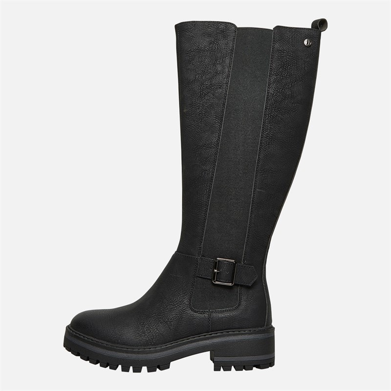 Lotus Womens Padova Knee High Boots Black - Image 2