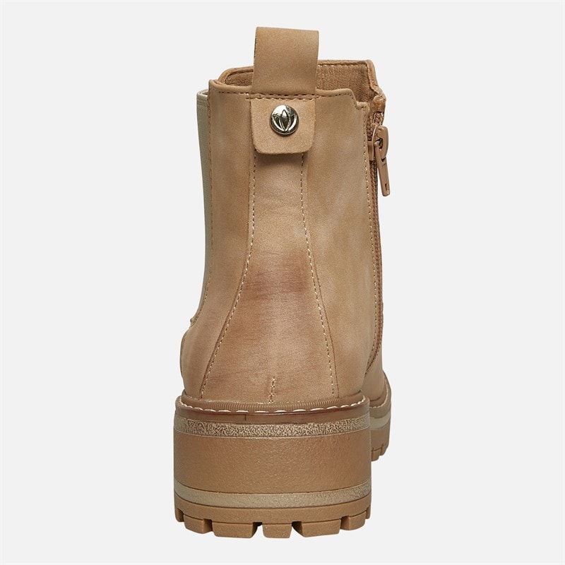 Lotus Womens Lottie Chelsea Boots Taupe Nubuck - Image 4