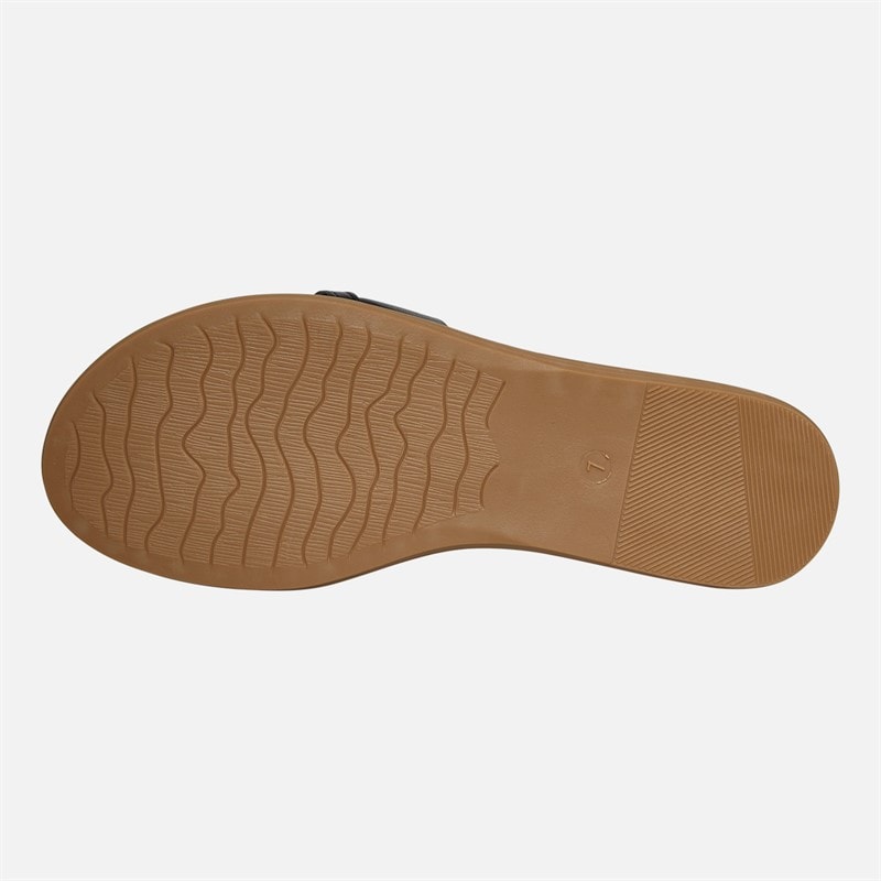 Lotus Womens Cesena Sliders Black - Image 3