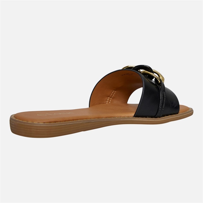 Lotus Womens Cesena Sliders Black - Image 5