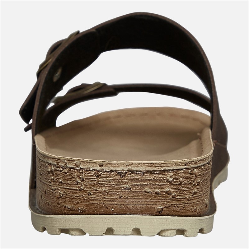 Lotus Mens Cortona Double Buckle Sandals Brown - Image 3