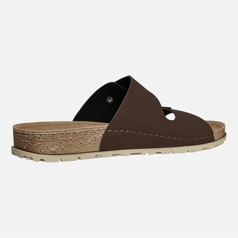 Lotus Mens Cortona Double Buckle Sandals Brown - Image 4