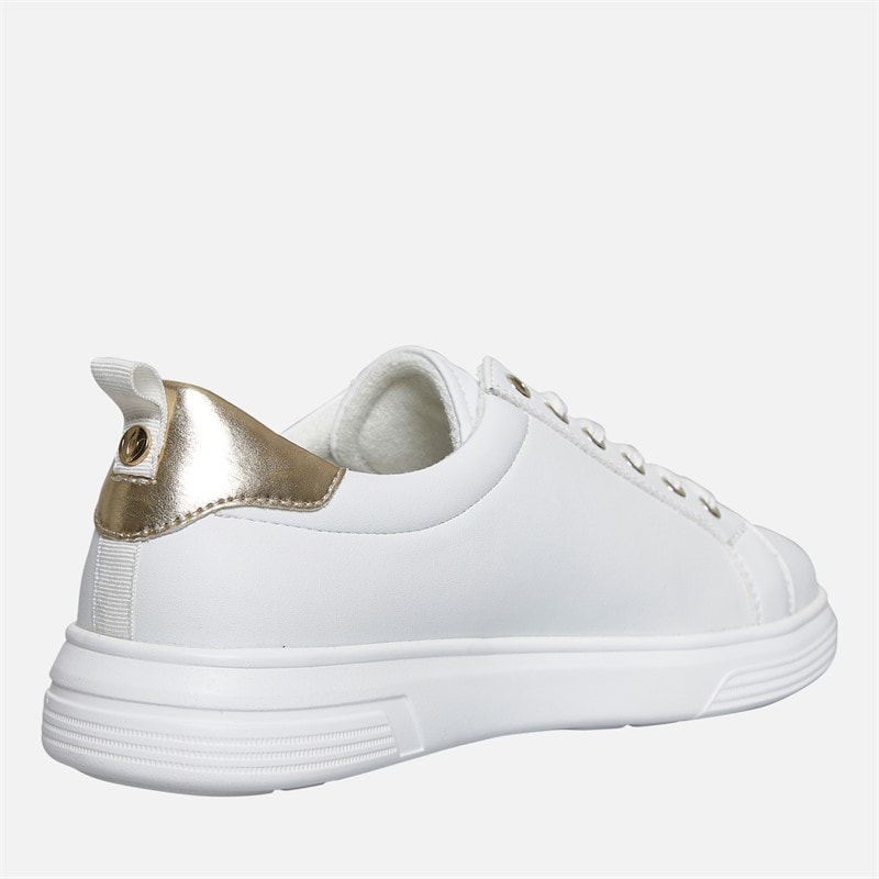 Lotus Womens Matia Zip Detail Trainers White - Image 5