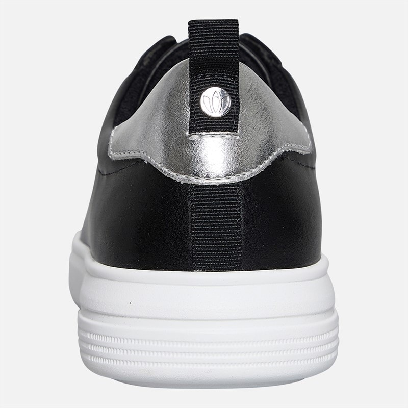 Lotus Womens Matia Zip Detail Trainers Black - Image 4