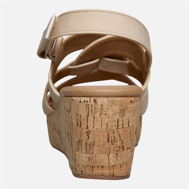Lotus Womens Thora Wedge Sandals Natural - Image 4
