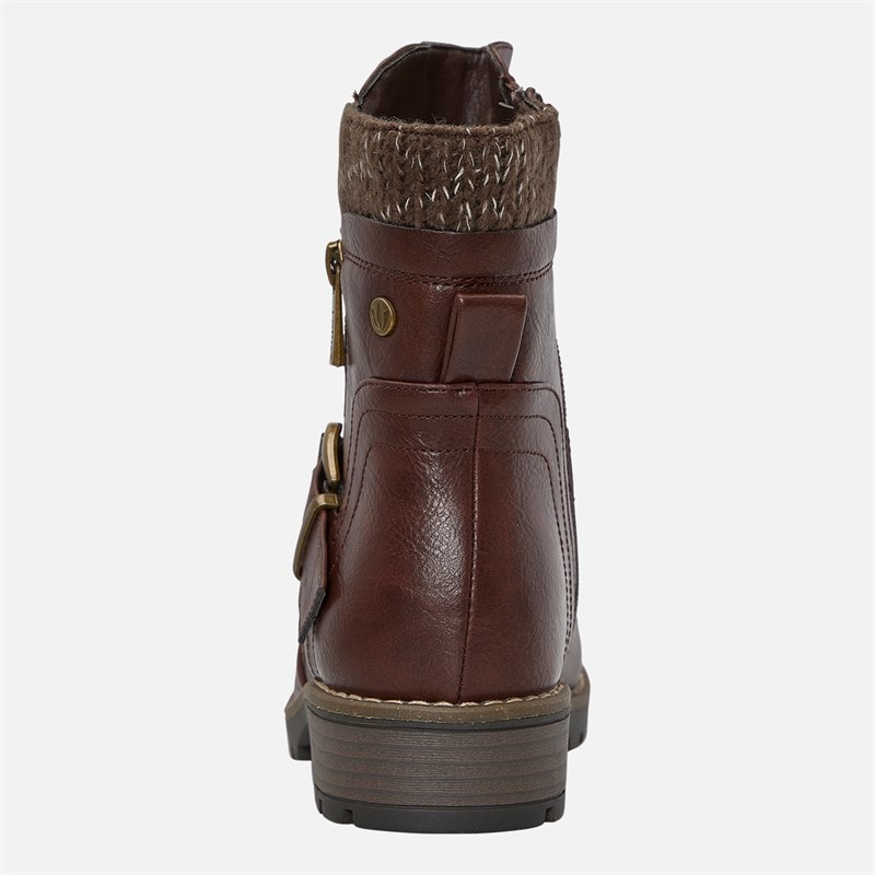 Lotus Womens Jemma Boots Brown - Image 3