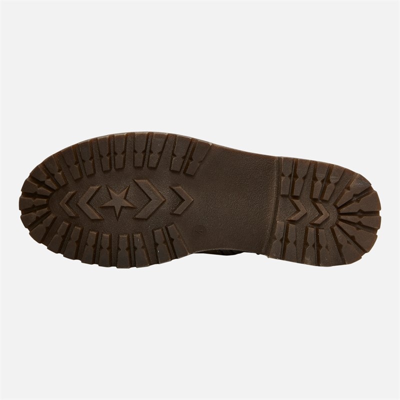 Lotus Womens Molly Buckle Boots Taupe - Image 3