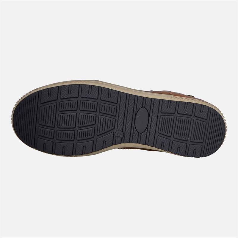 Lotus Womens Bellatrix Side Zip Hi Top Trainers Tan - Image 2
