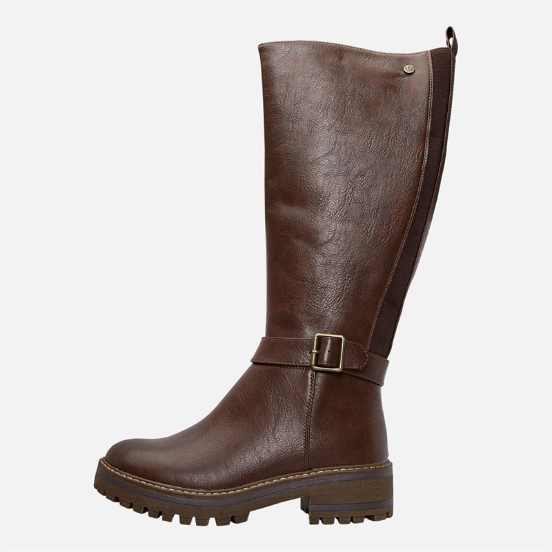 Lotus Womens Devon Knee High Boots Brown - Image 2