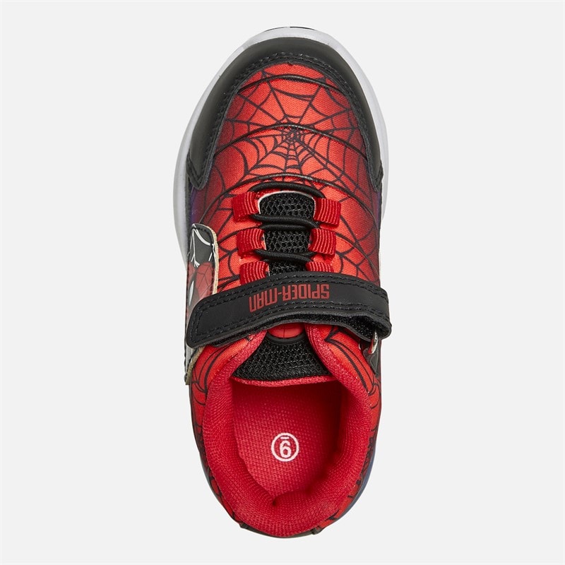 Spiderman Boys Gradient Deboss Light Up Trainers Red/Multi - Image 4