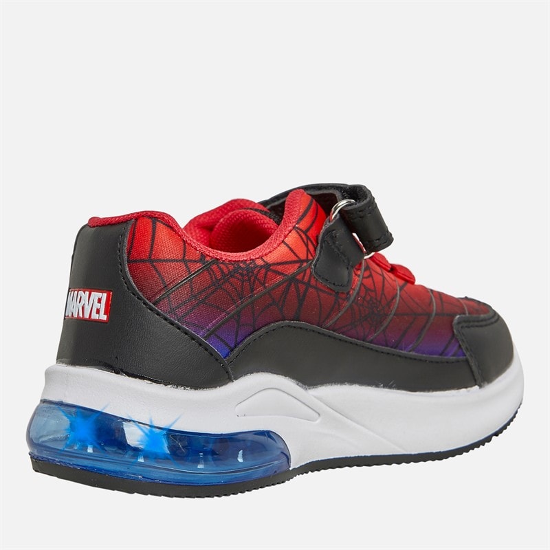 Spiderman Boys Gradient Deboss Light Up Trainers Red/Multi - Image 5