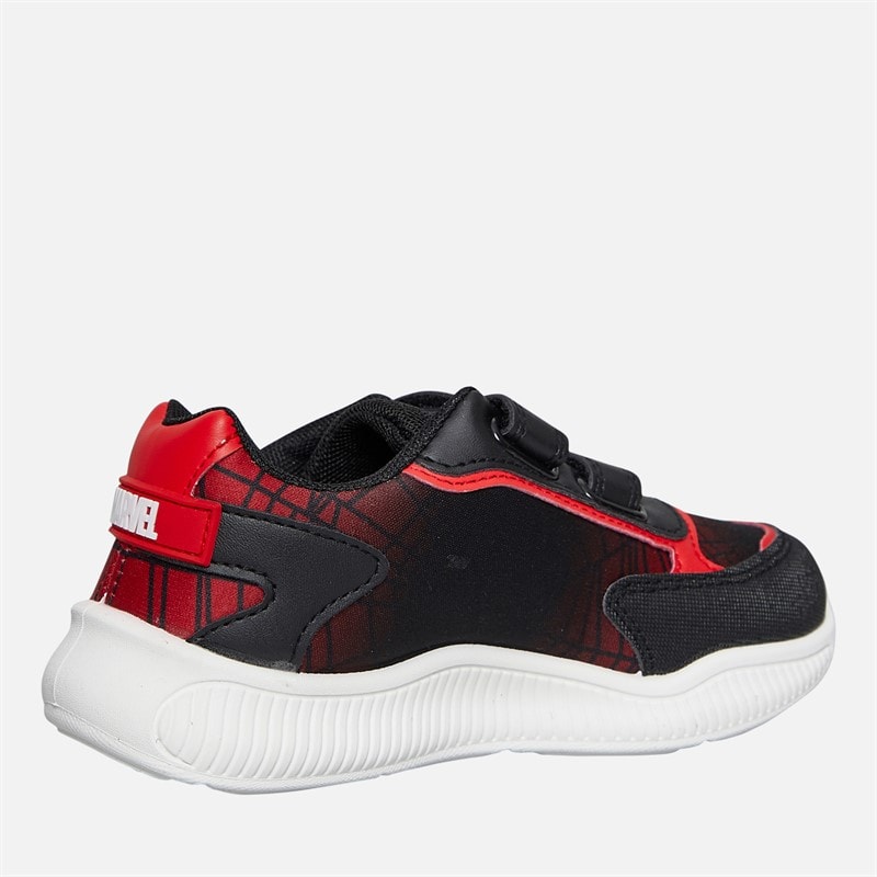 Spiderman Infant Boys Peter Light Up Trainers Black/Red - Image 5