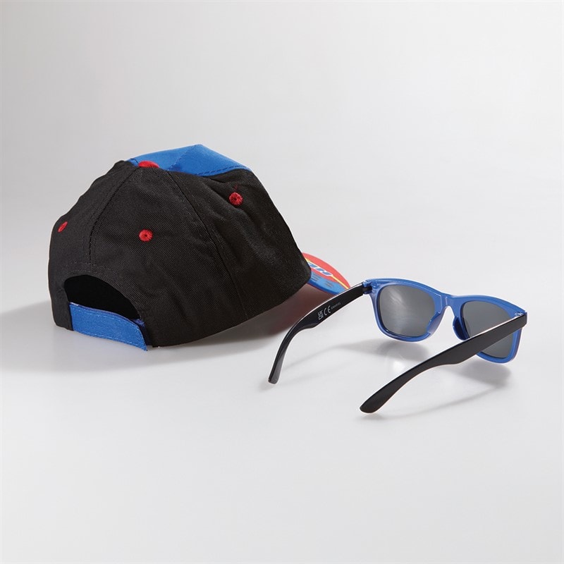 Spiderman Kids Sunglasses And Cap Set Black - Image 2