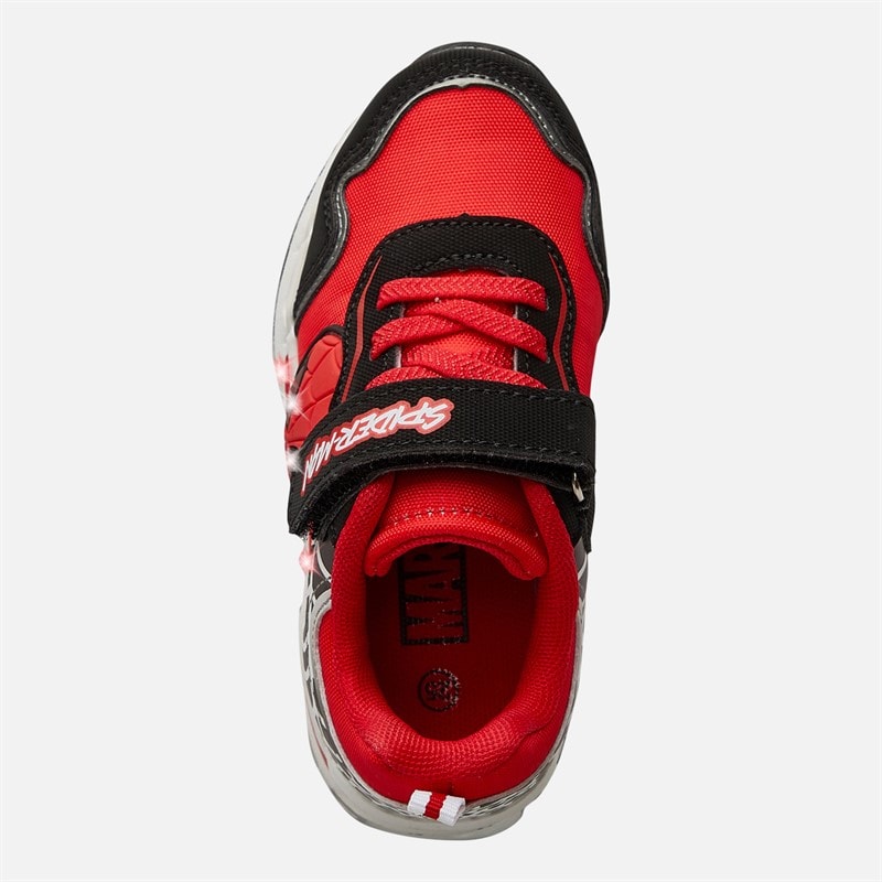 Spiderman Infant Boys Light Up Trainers Black - Image 4