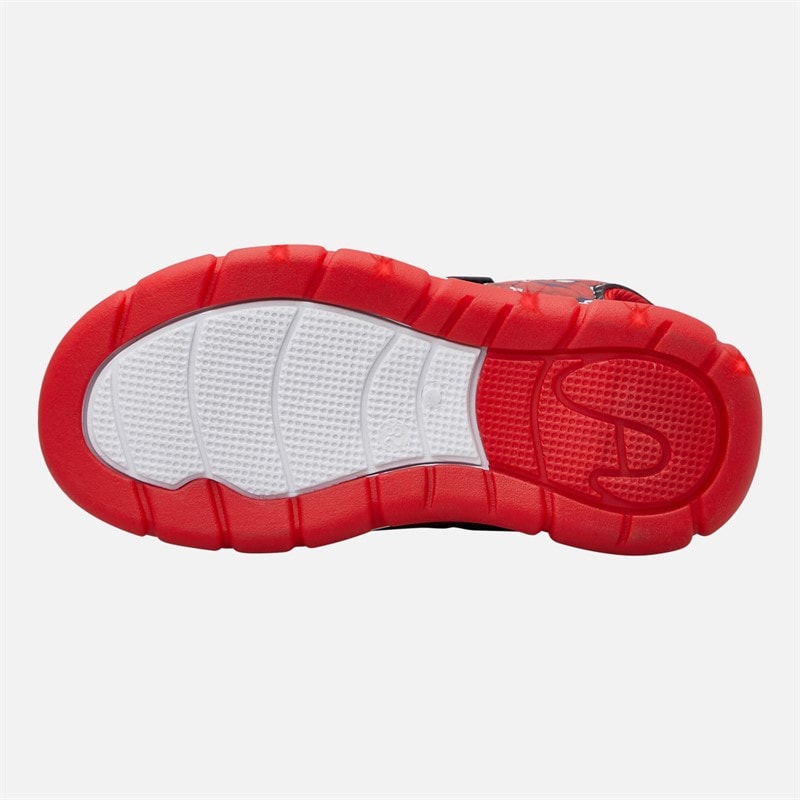 Spiderman Infant Boys Light Up Sandals Black - Image 3