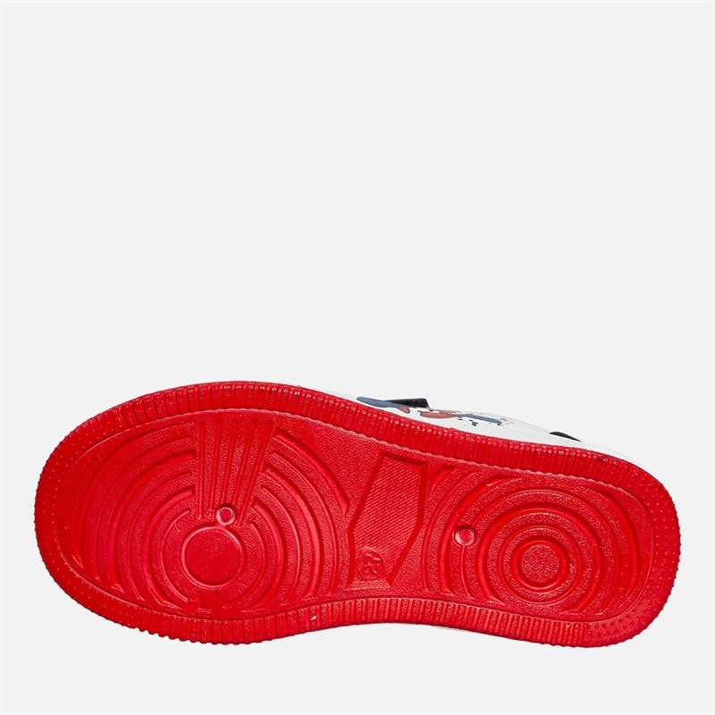 Spiderman Infant Boys Cupsole Trainers White/Black/Red - Image 2