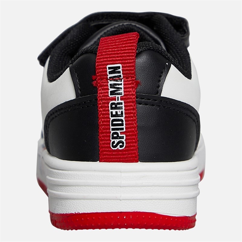 Spiderman Infant Boys Cupsole Trainers White/Black/Red - Image 3