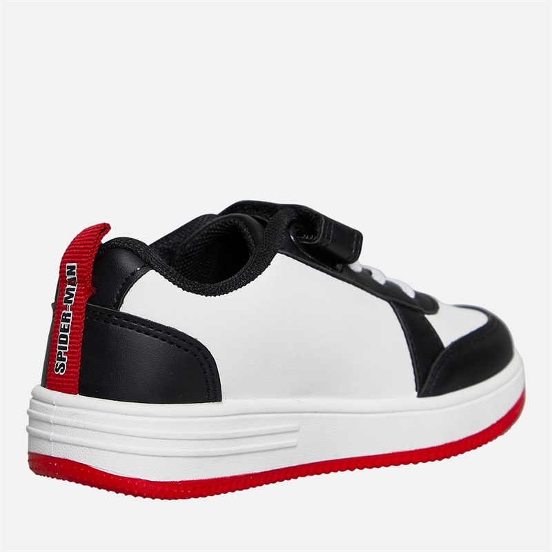 Spiderman Infant Boys Cupsole Trainers White/Black/Red - Image 5