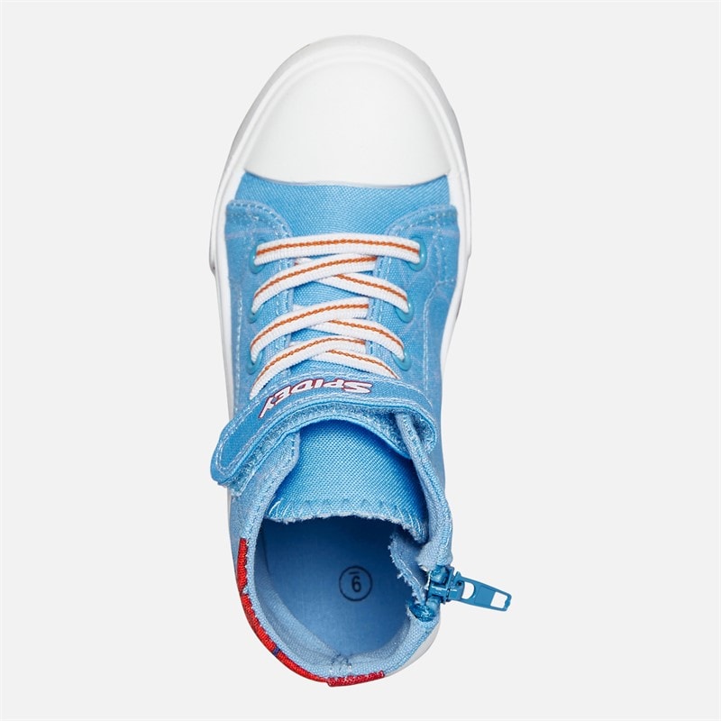 Spiderman Infant Boys Hi Top Trainers Blue/Multi - Image 4