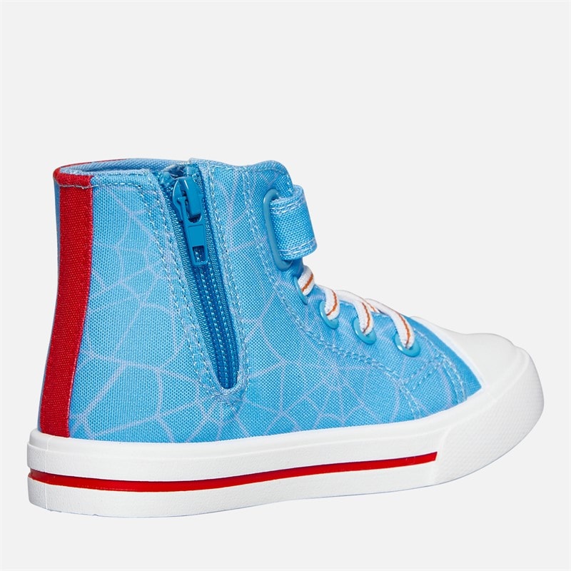 Spiderman Infant Boys Hi Top Trainers Blue/Multi - Image 5
