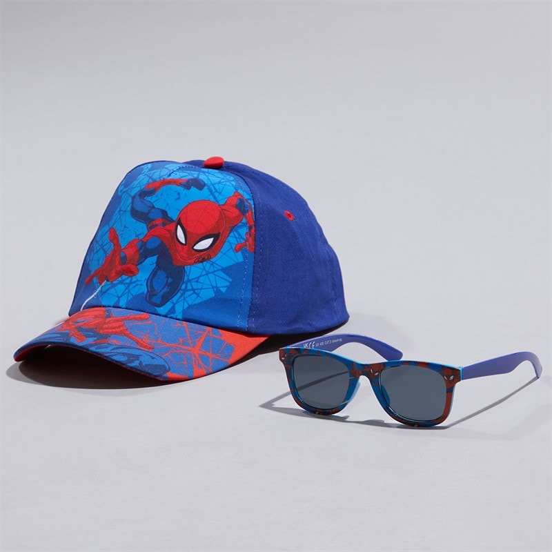 Spiderman Boys Two Piece Cap And Sunglasses Set Multi - Image 1