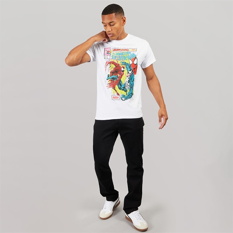 Spiderman Mens T-Shirt White - Image 3