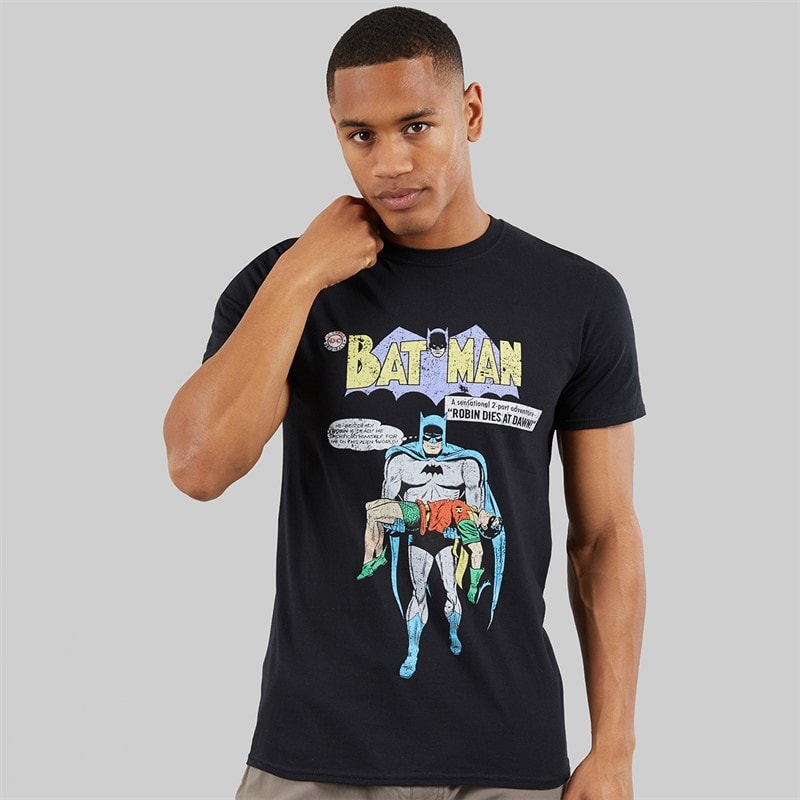 BATMAN Mens T-Shirt Black