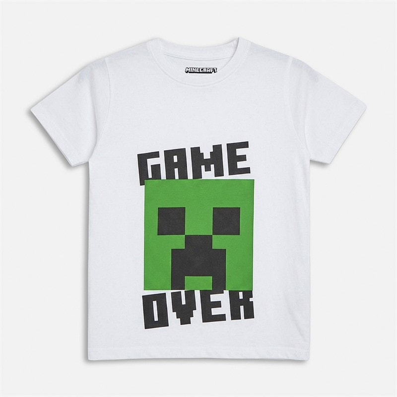 MINECRAFT Boys Five Pack T-Shirts Blue Multi - Image 4