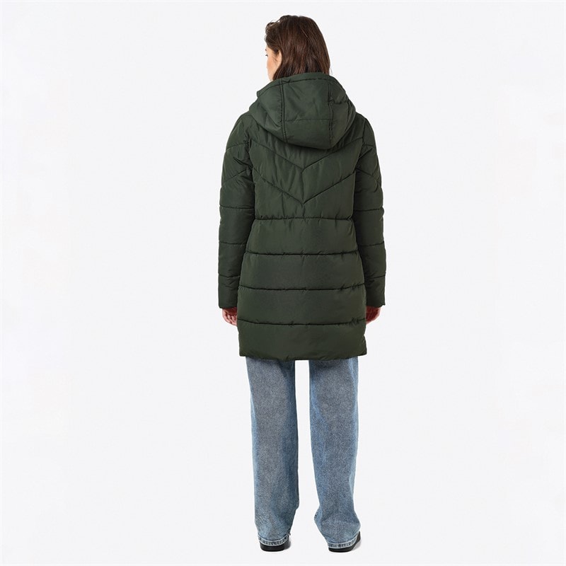 Noisy May Womens Tally Puffer Coat Rosin - Image 3