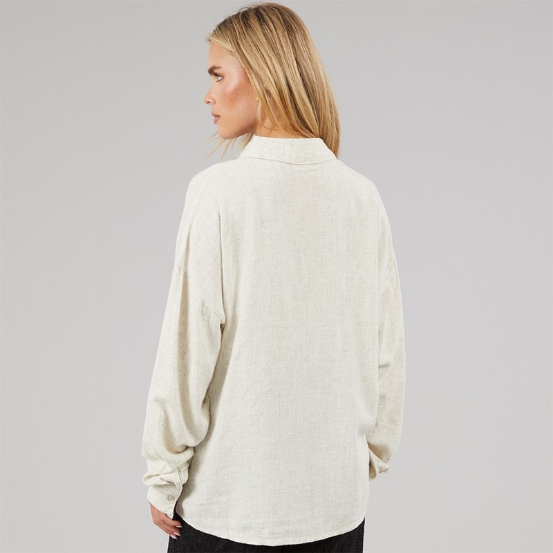 Noisy May Womens Leilani Shirt Natural - Image 2