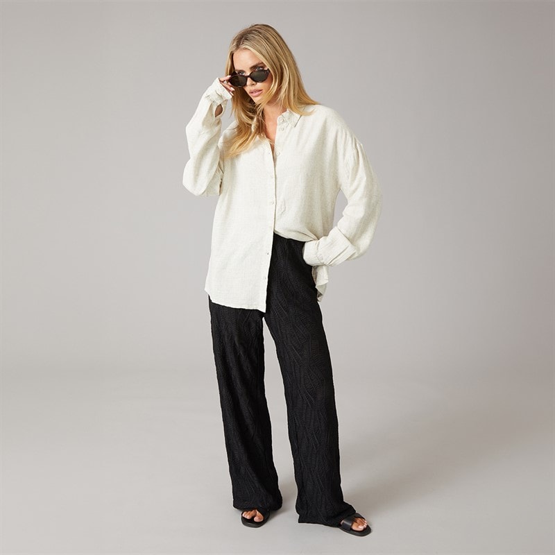 Noisy May Womens Leilani Shirt Natural - Image 4