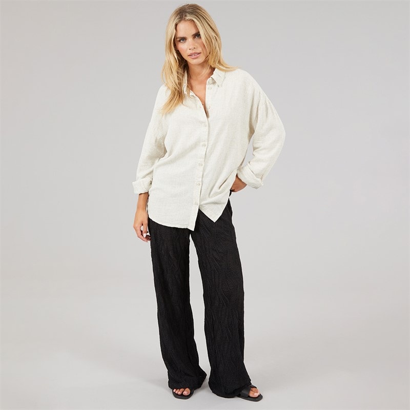 Noisy May Womens Leilani Shirt Natural - Image 5