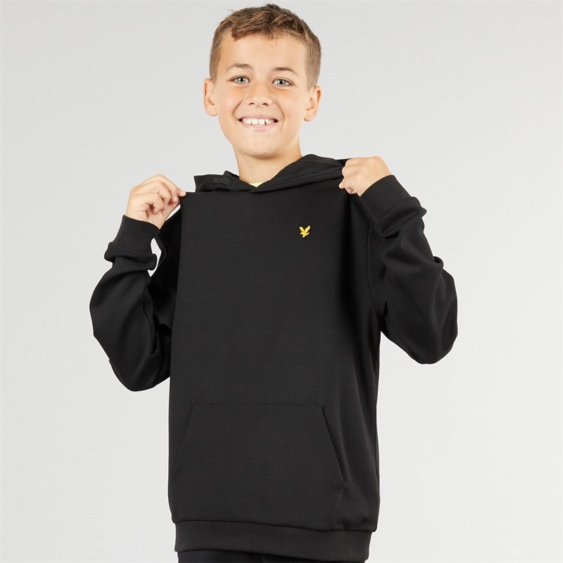 Lyle And Scott Boys Fly Fleece Hoodie Z865 Jet Black - Image 1