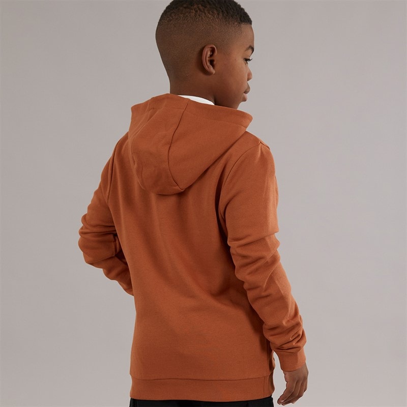 Lyle And Scott Boys Zip Through Hoodie X850 Brick - Image 2
