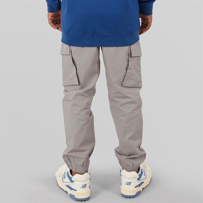 Lyle And Scott Boys Ripstop Cuffed Cargo Trousers X852 Sharkskin - Image 2