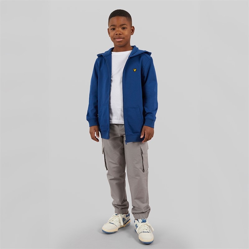 Lyle And Scott Boys Ripstop Cuffed Cargo Trousers X852 Sharkskin - Image 4