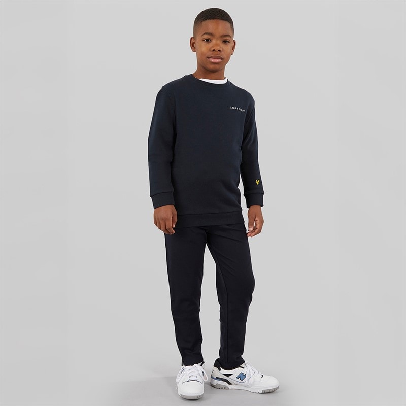 Lyle And Scott Boys Colour Block Joggers Z271 Dark Navy - Image 4