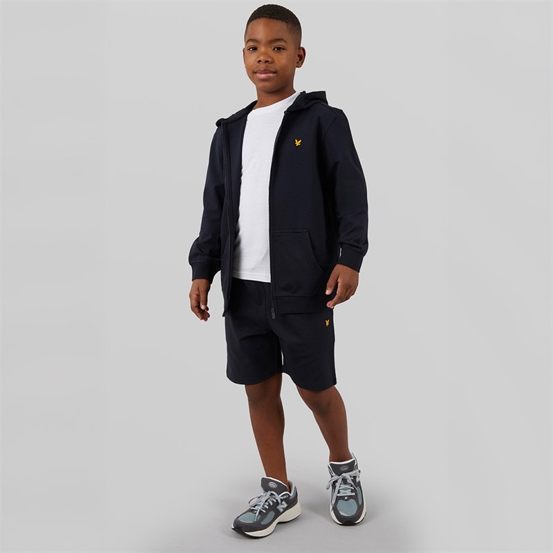 Lyle And Scott Boys Fly Fleece Shorts Z271 Dark Navy - Image 3