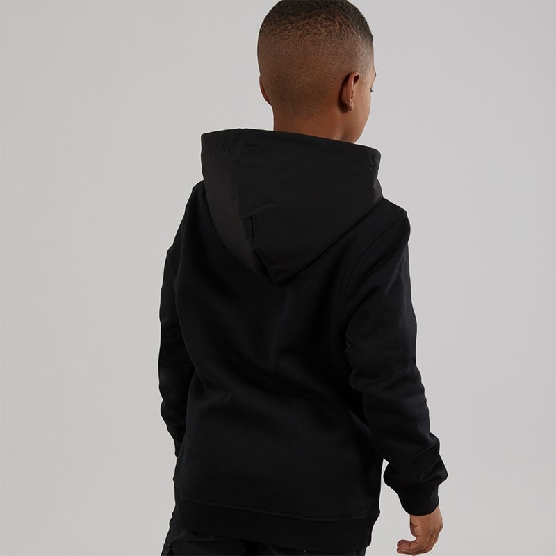 Lyle And Scott Boys Ripstop Pocket Hoodie Z865 Jet Black - Image 2