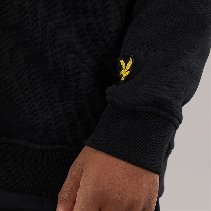Lyle And Scott Boys Ripstop Pocket Hoodie Z865 Jet Black - Image 5