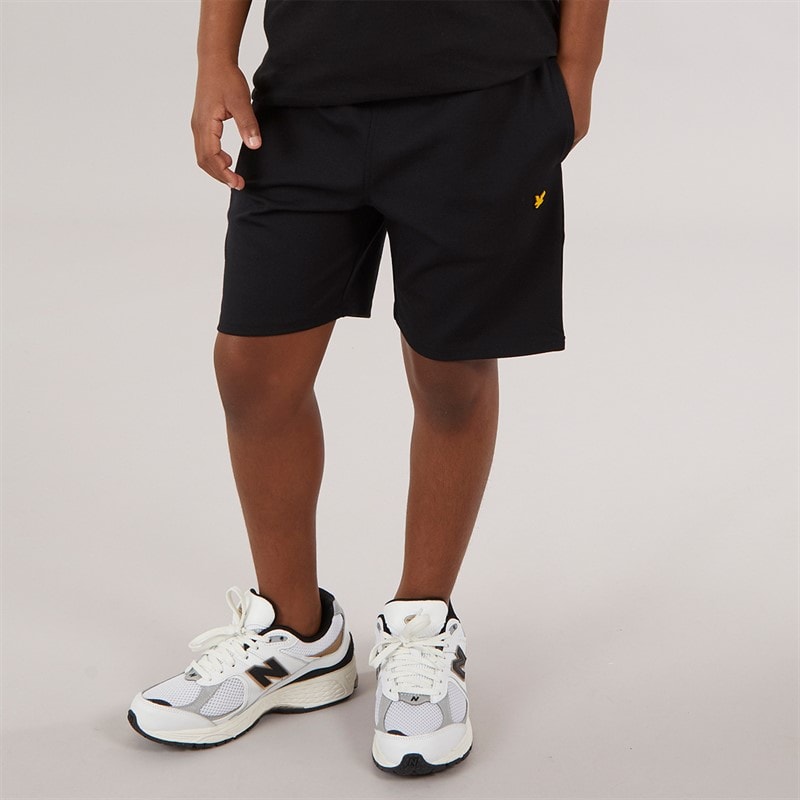 Lyle And Scott Boys Fly Fleece Shorts Z865 Jet Black - Image 1