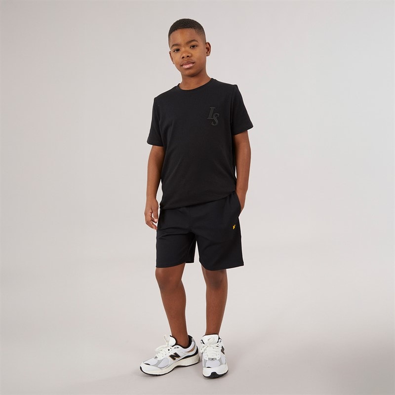 Lyle And Scott Boys Fly Fleece Shorts Z865 Jet Black - Image 3