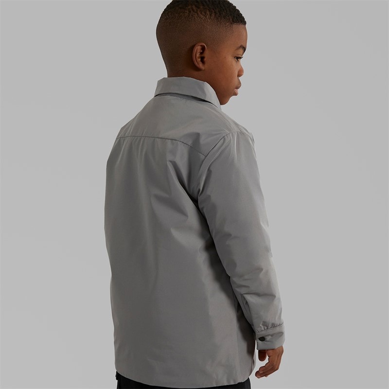 Lyle And Scott Boys Padded Nylon Overshirt X852 Sharkskin - Image 2
