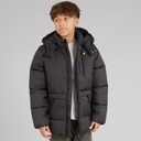 Lyle And Scott Boys Ripstop Quilted Puffer Coat Jet Black