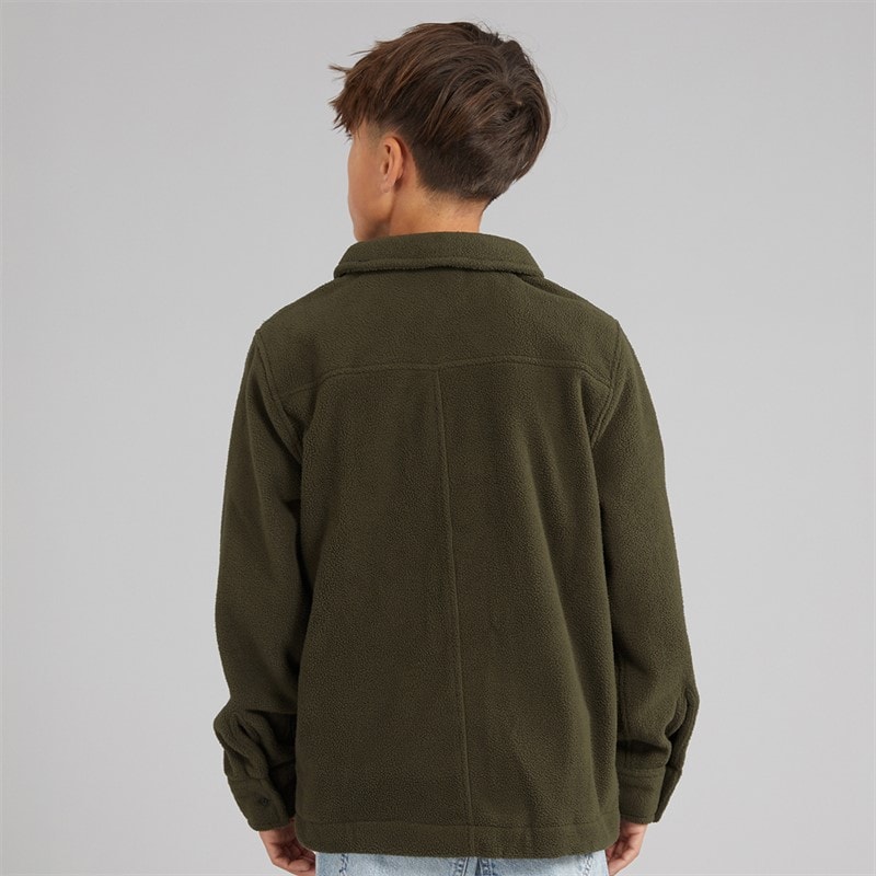 Lyle And Scott Boys Polar Fleece Shirt Deep Depths - Image 2